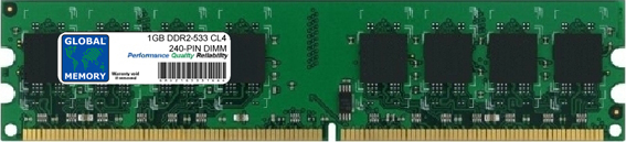 1GB DDR2 533MHz PC2-4200 240-PIN DIMM MEMORY RAM FOR ACER DESKTOPS